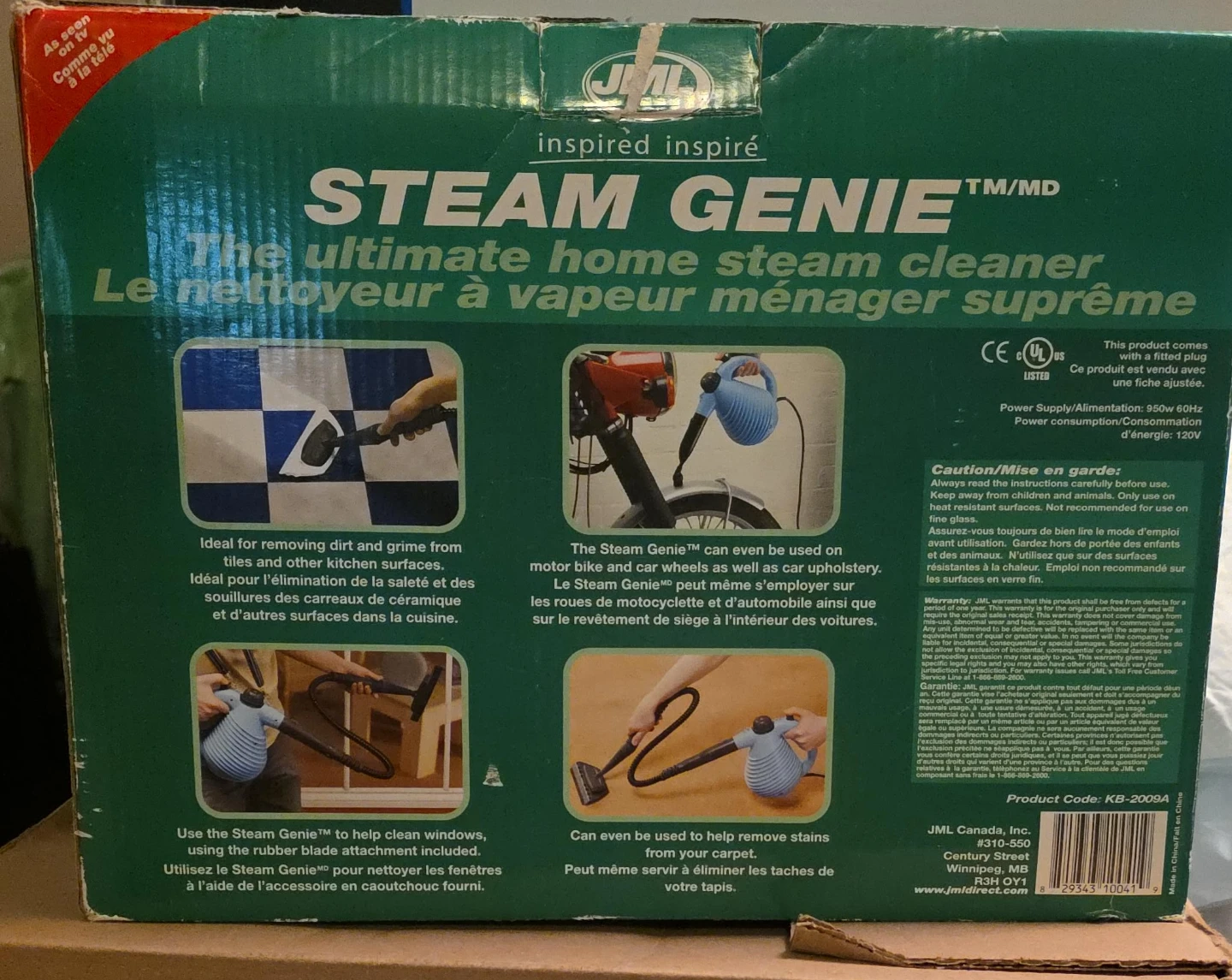 JML Steam Genie Home Steam Cleaner