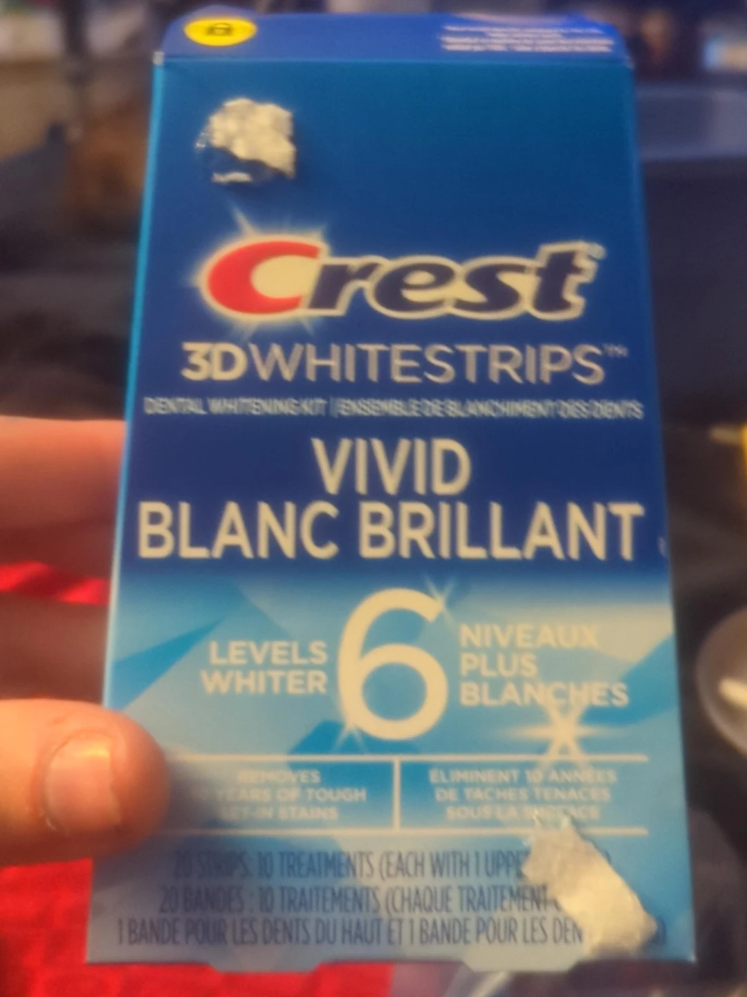 Crest 3DWhitestrips Vivid - Dental Whitening Kit