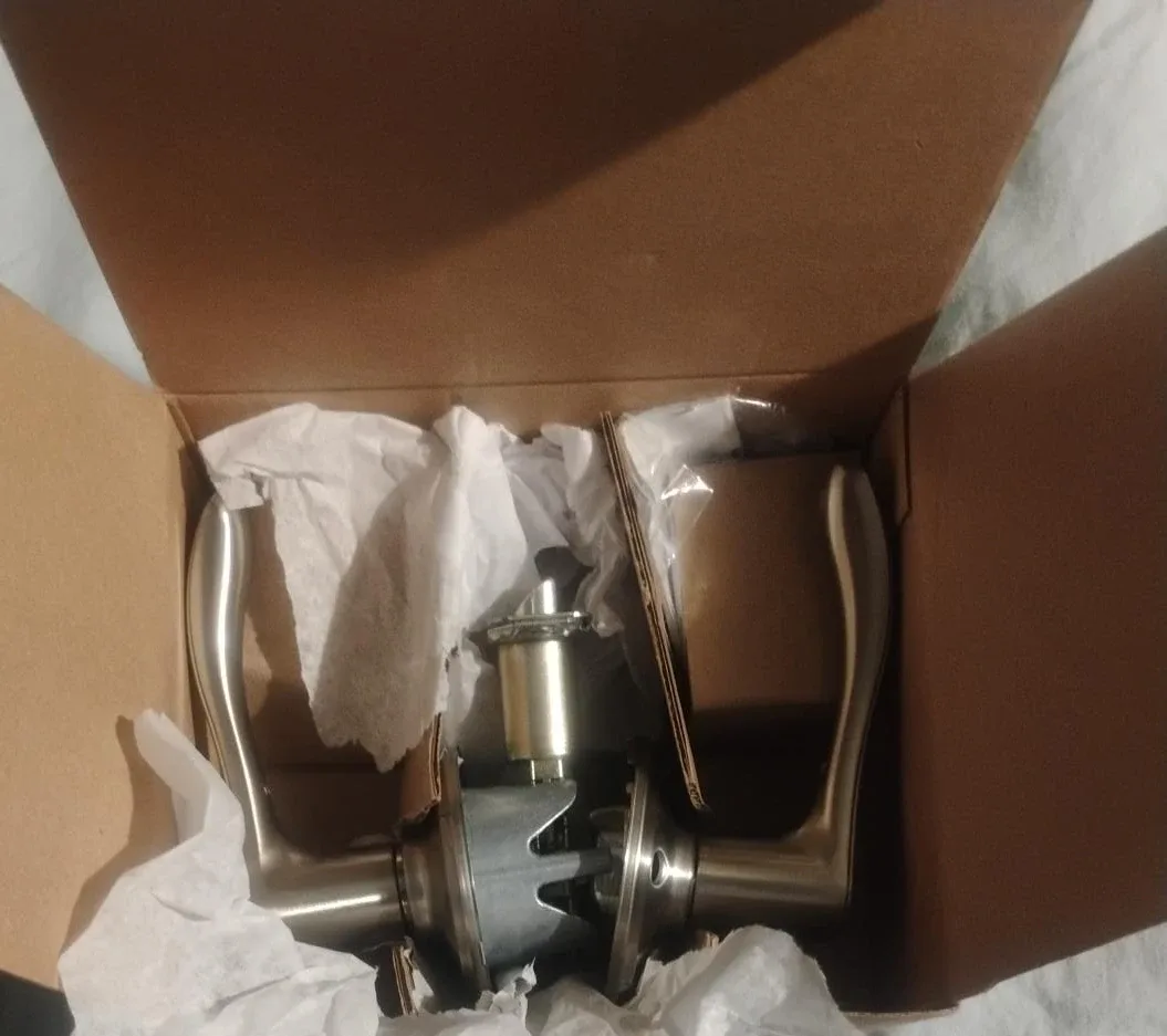 Brushed Nickel Door Lever Lockset