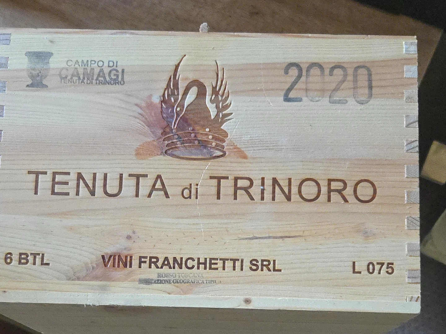 Tenuta di Trinoro 2020 Wooden Wine Crate