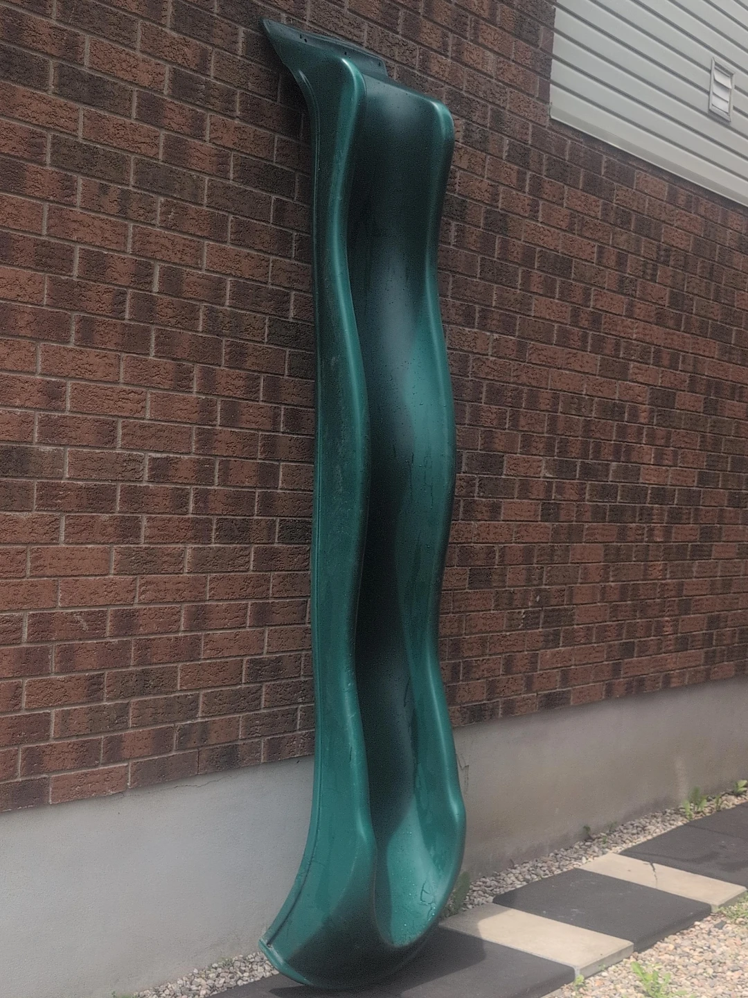 Green Wavy Playground Slide