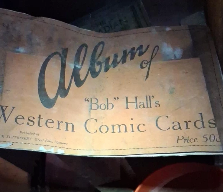 Album of "Bob" Hall's Western Comic Cards