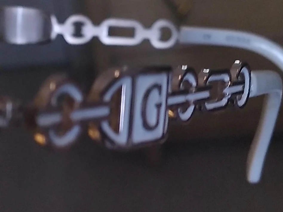 Guess Chain Detail Eyeglasses White