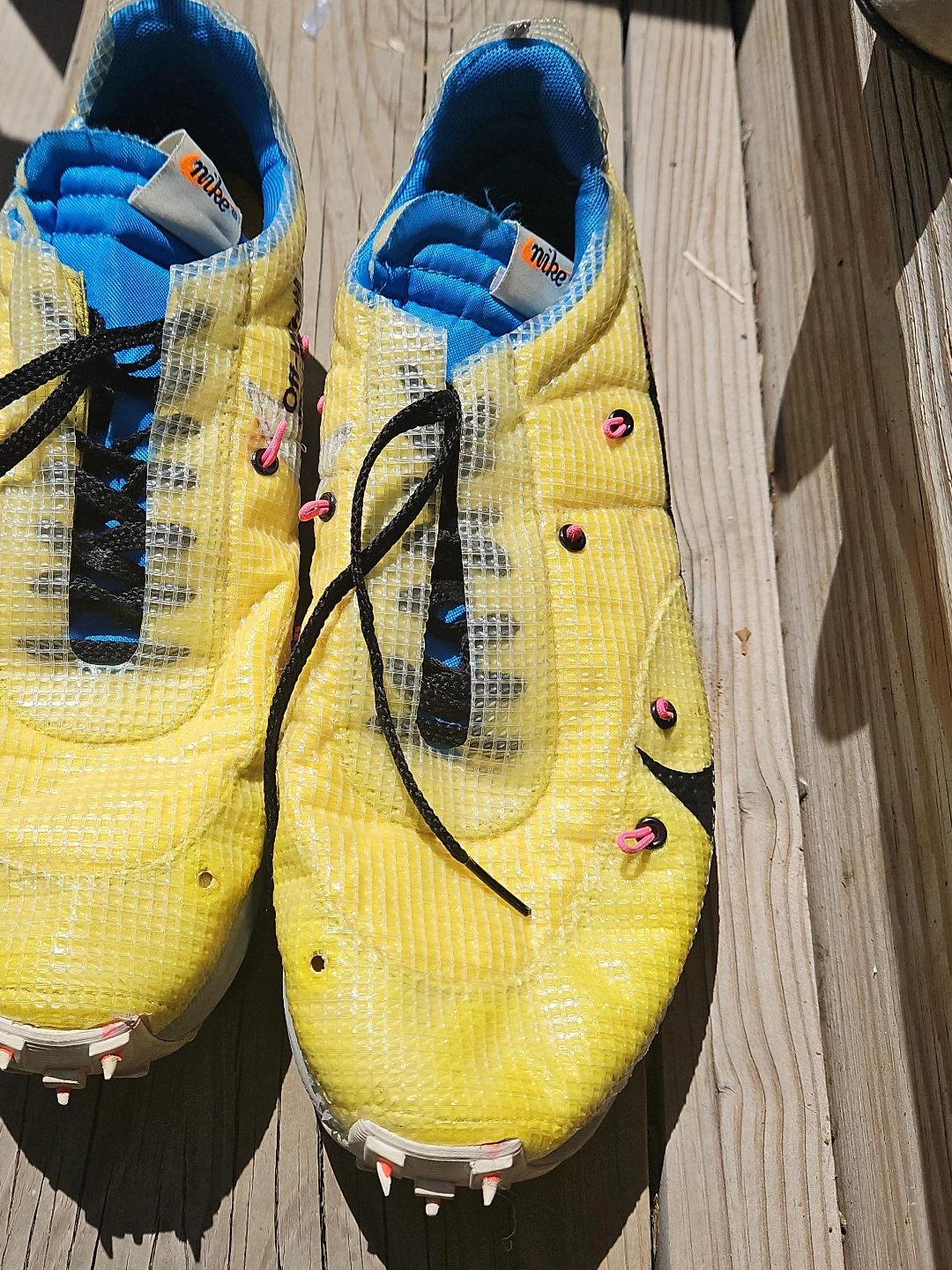 Off-White x Nike Vapor Street Yellow Shoes