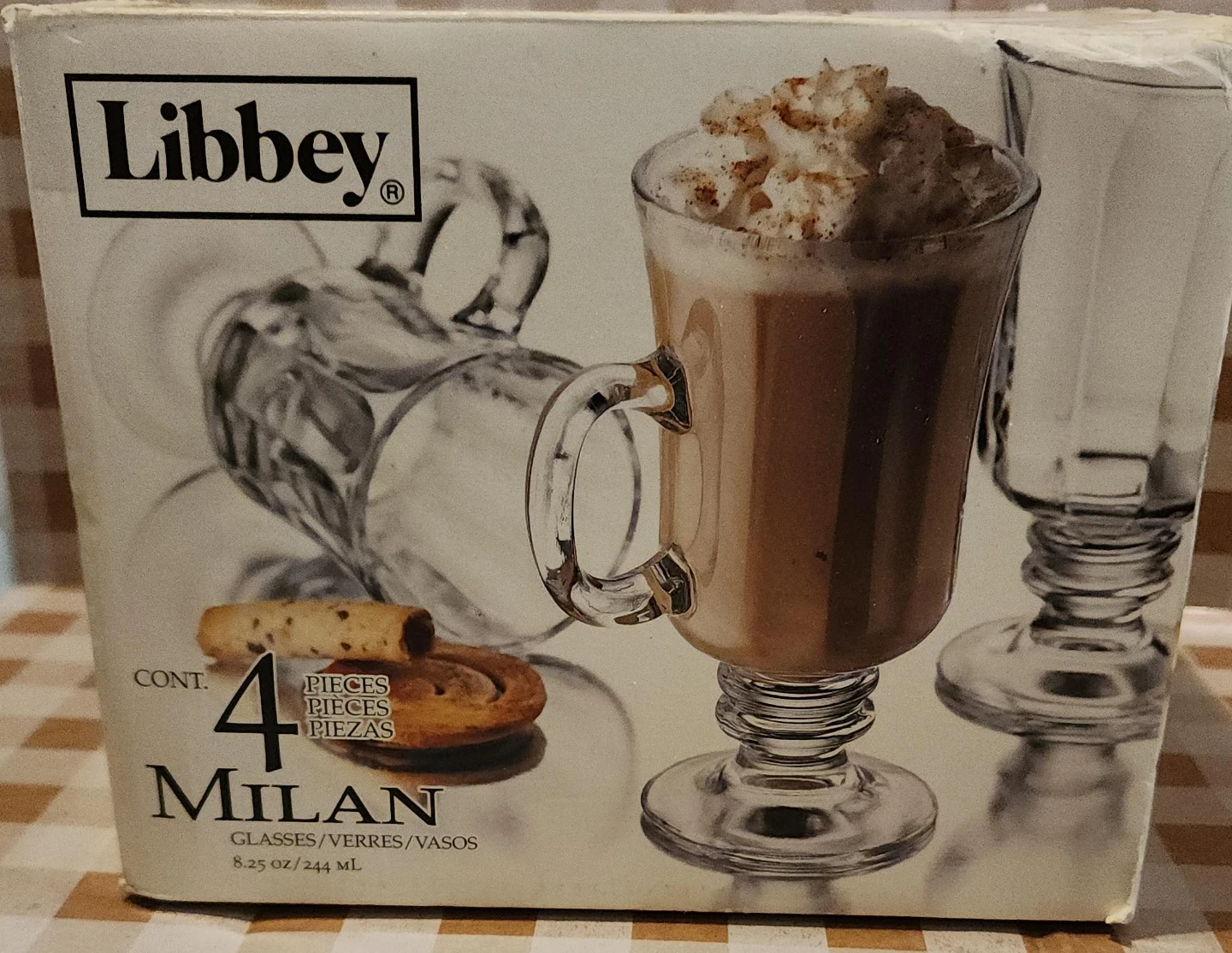 Libbey Milan Glass Coffee Mugs (Set of 4)