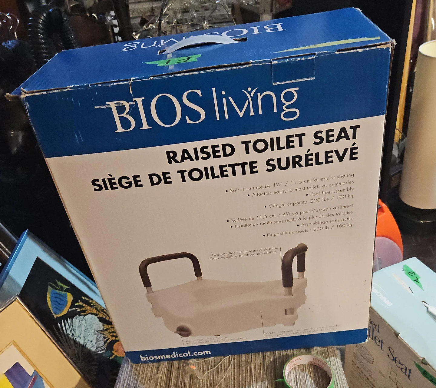 BIOS living Raised Toilet Seat