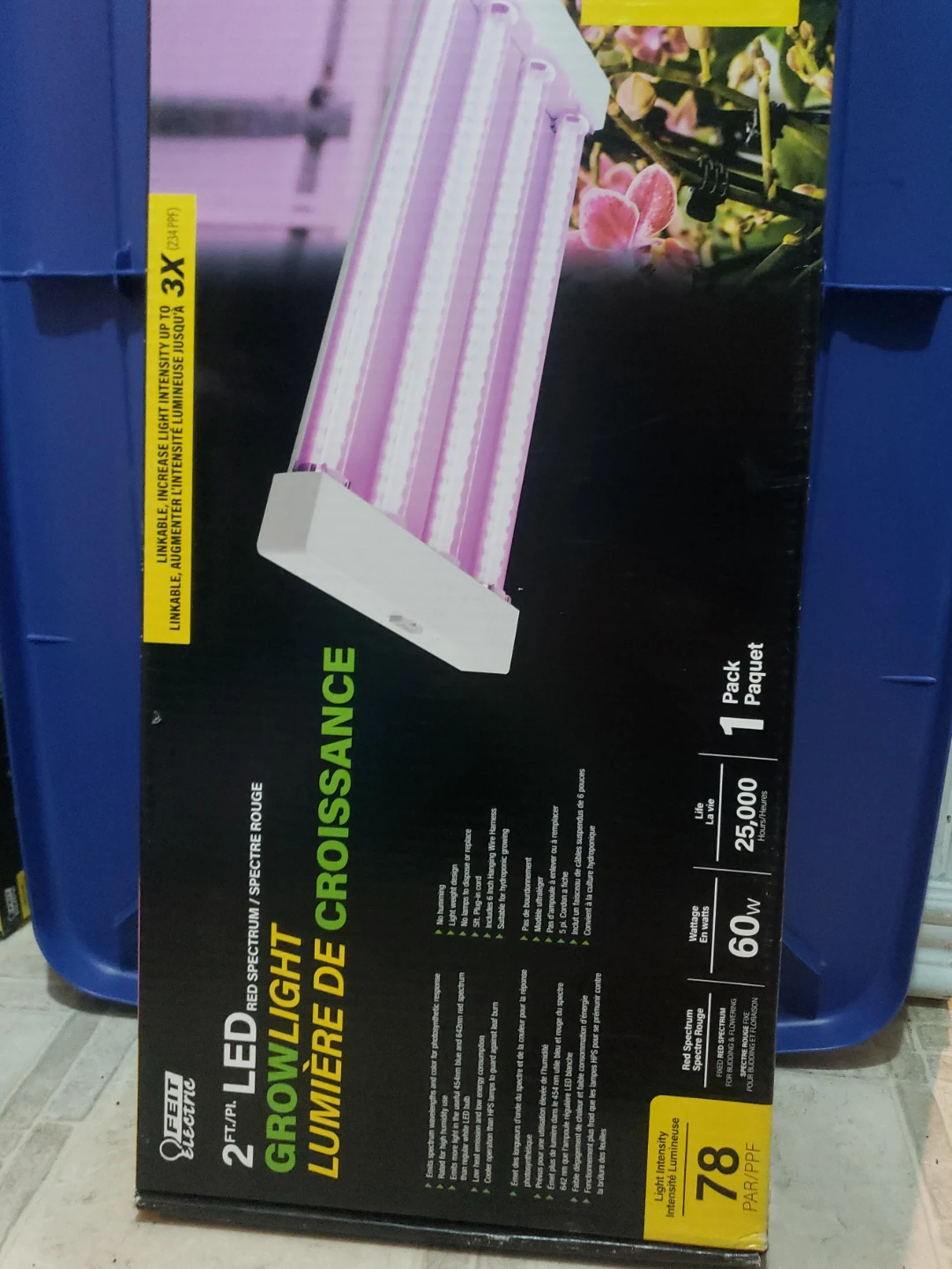 3 FEIT ELECTRIC 2 ft. LED Grow Light