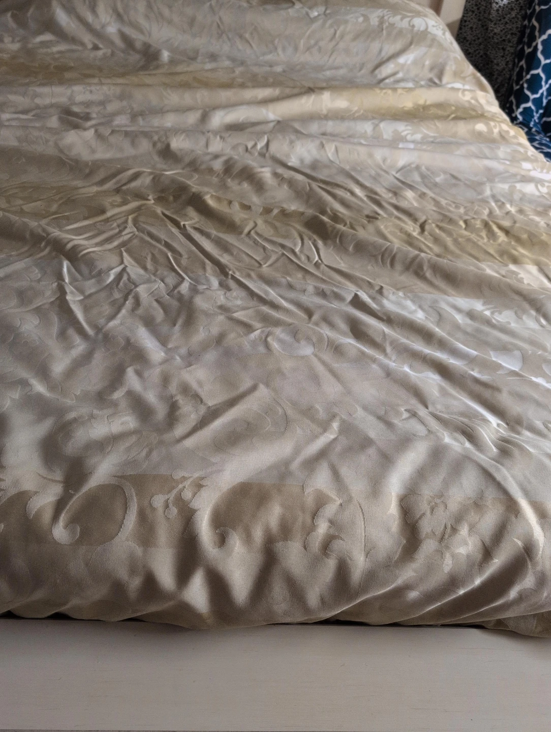Tannish Jacquard Duvet Cover