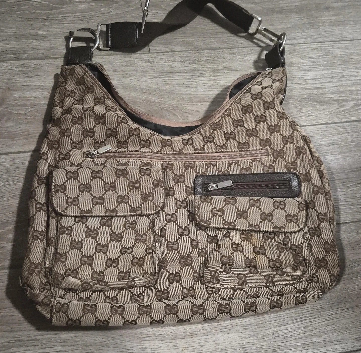 Gucci Monogram Hobo Bag
