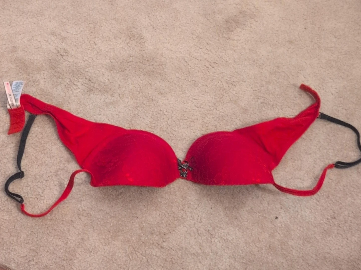 La Senza Red Push-Up Bra