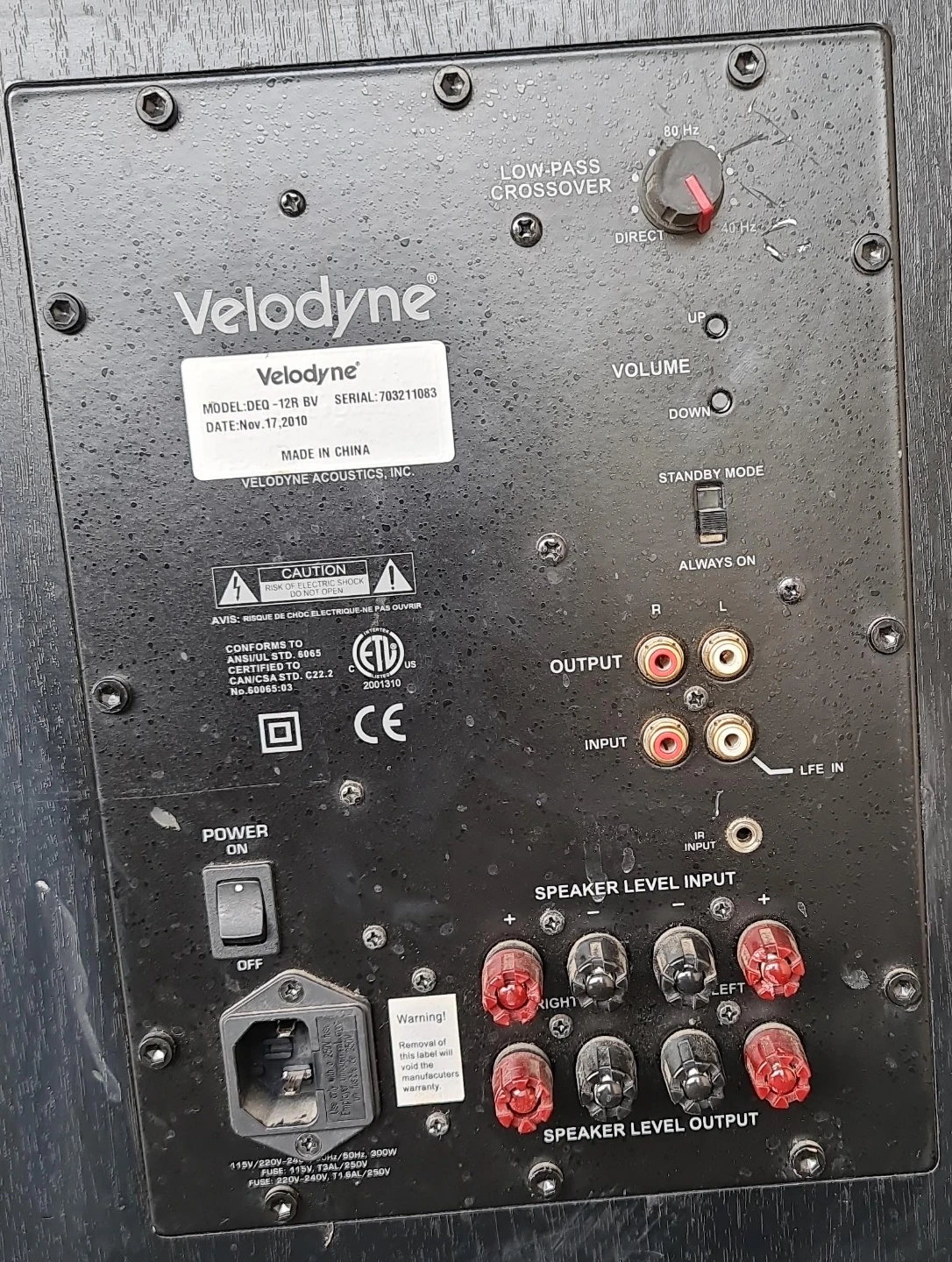 Velodyne EQ-12R Subwoofer