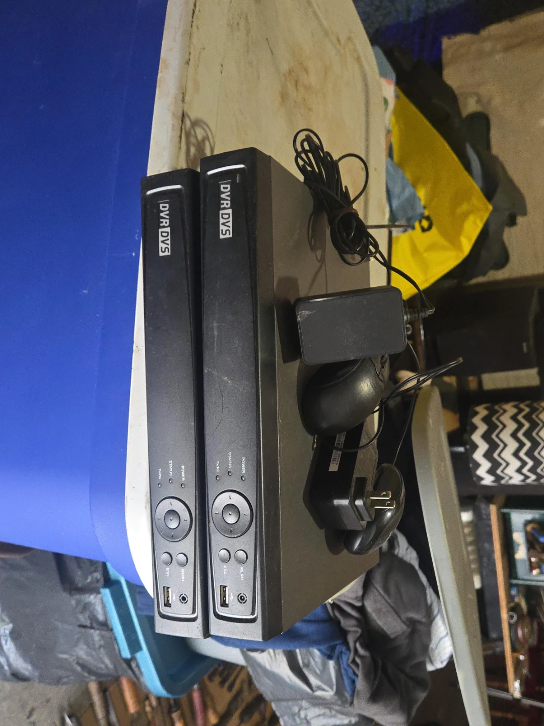 2x DVR DVS Security System Recorders with Monitor  Accessories