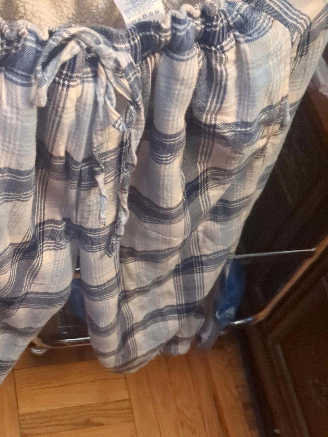 Lands' End Plaid Lined Lounge Pants Size L