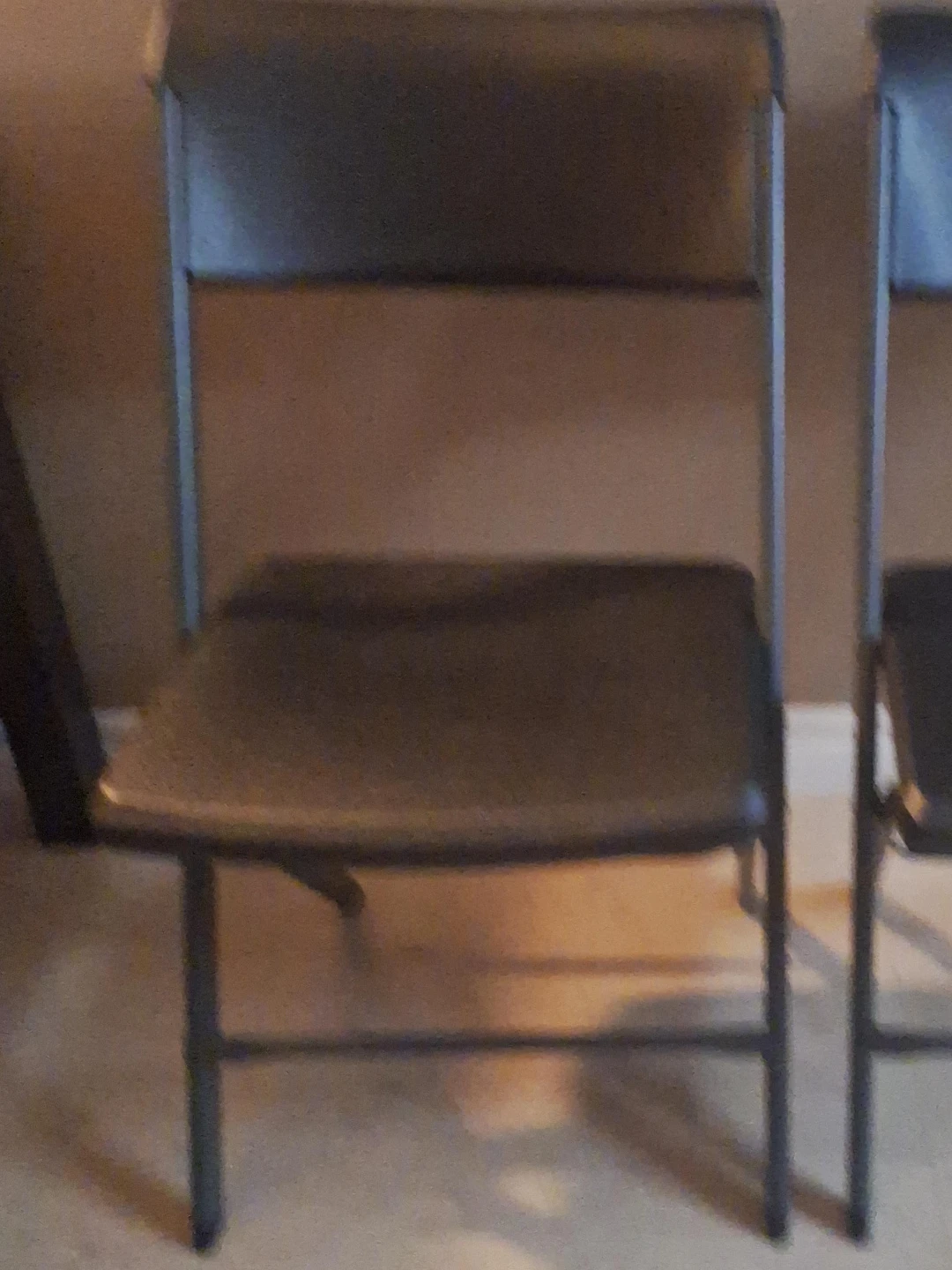Black Folding Chairs (Set of 2)