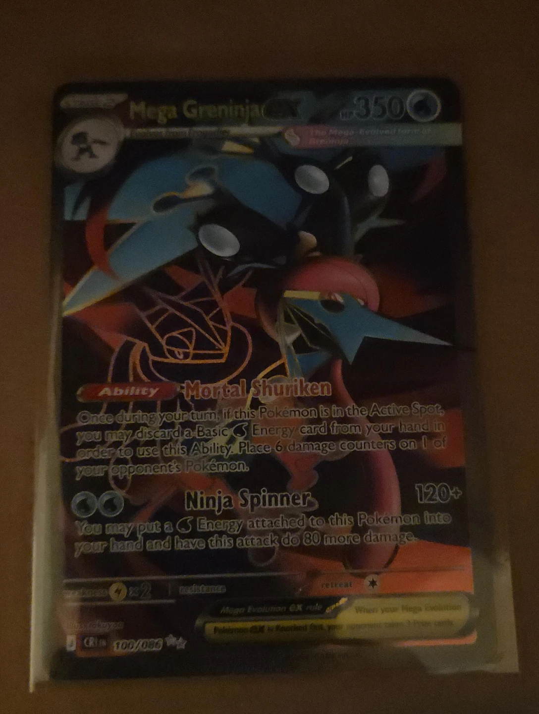 Mega Greninja-EX Pokemon Card