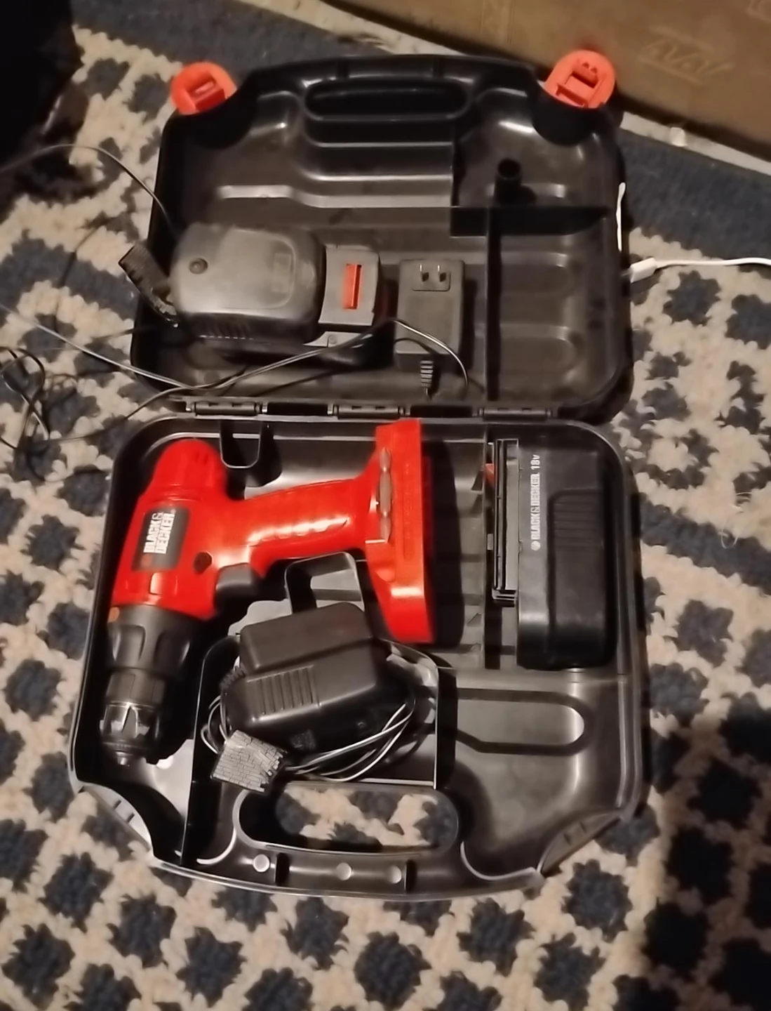 Black & Decker 18V Cordless Drill with Case