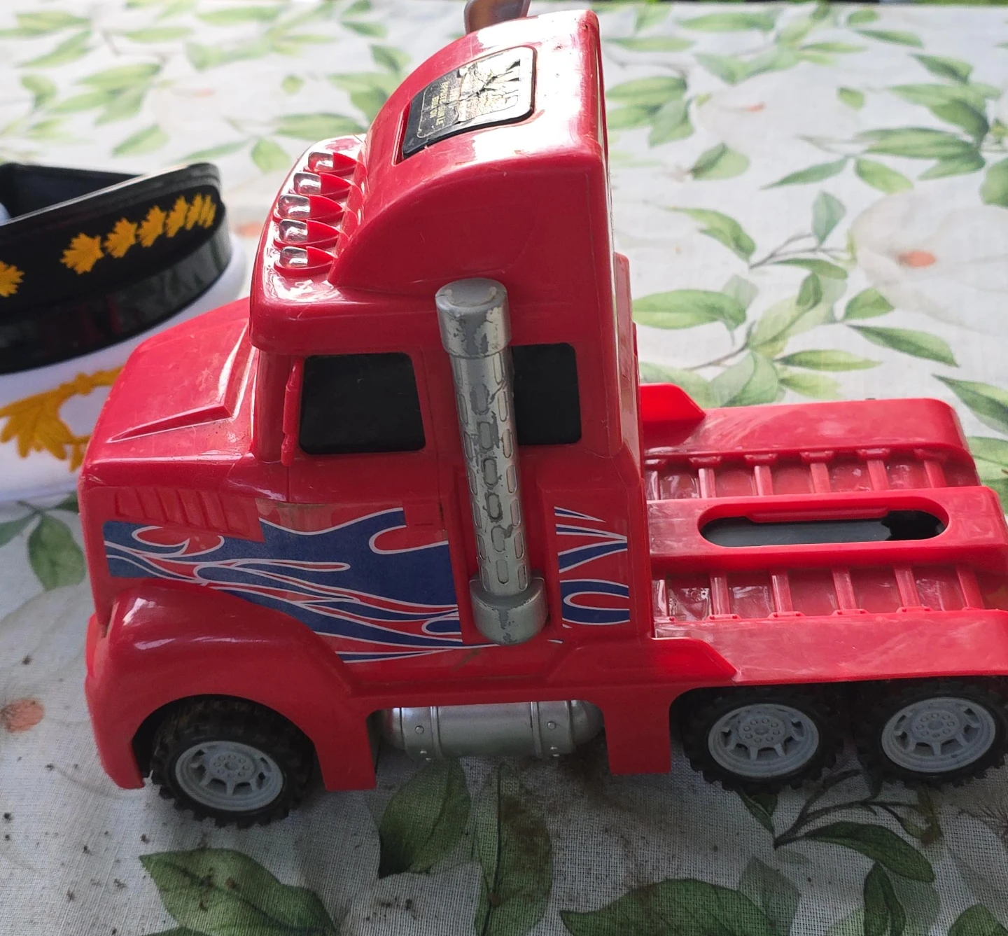 Red Toy Semi-Truck