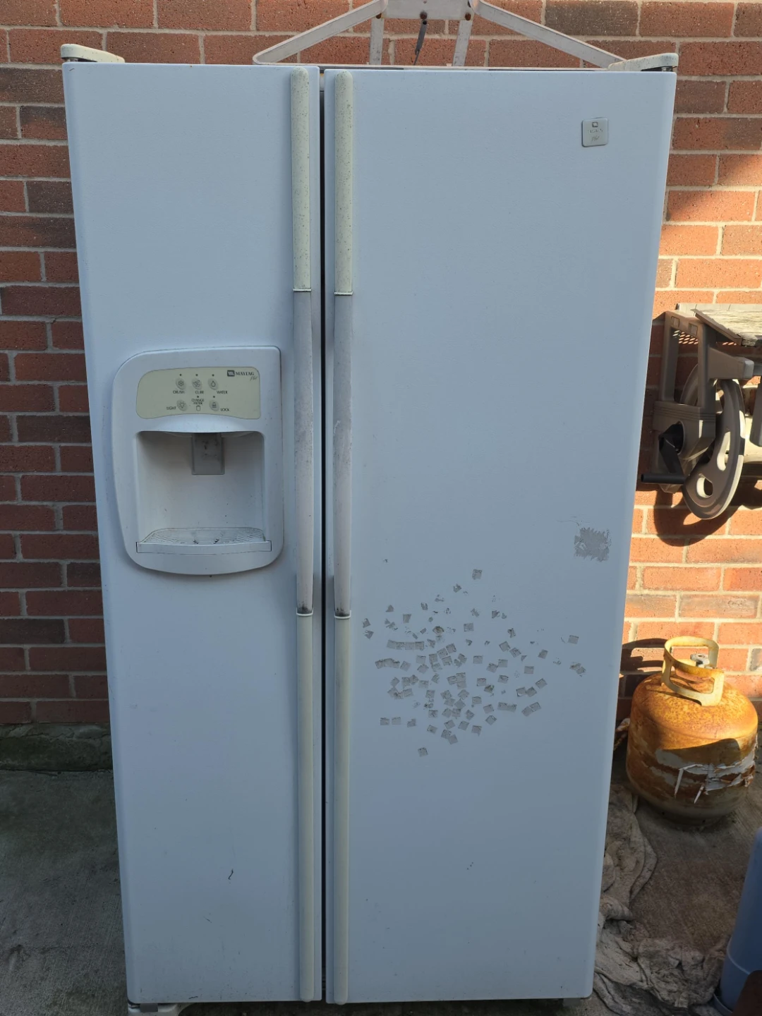 Maytag Side-by-Side Refrigerator partially working
