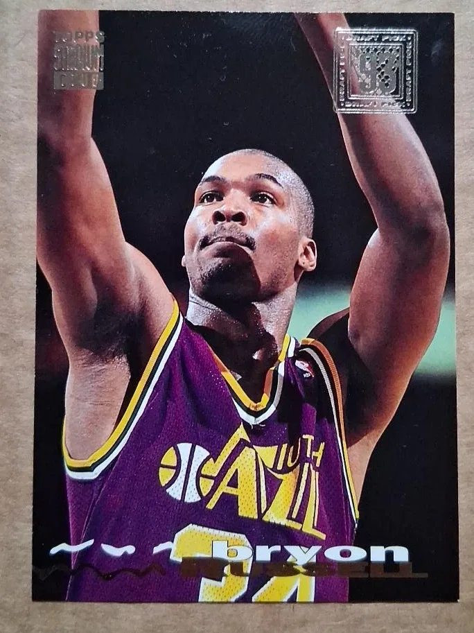 1993-94 Topps Bryon Russell Utah Jazz Basketball Card