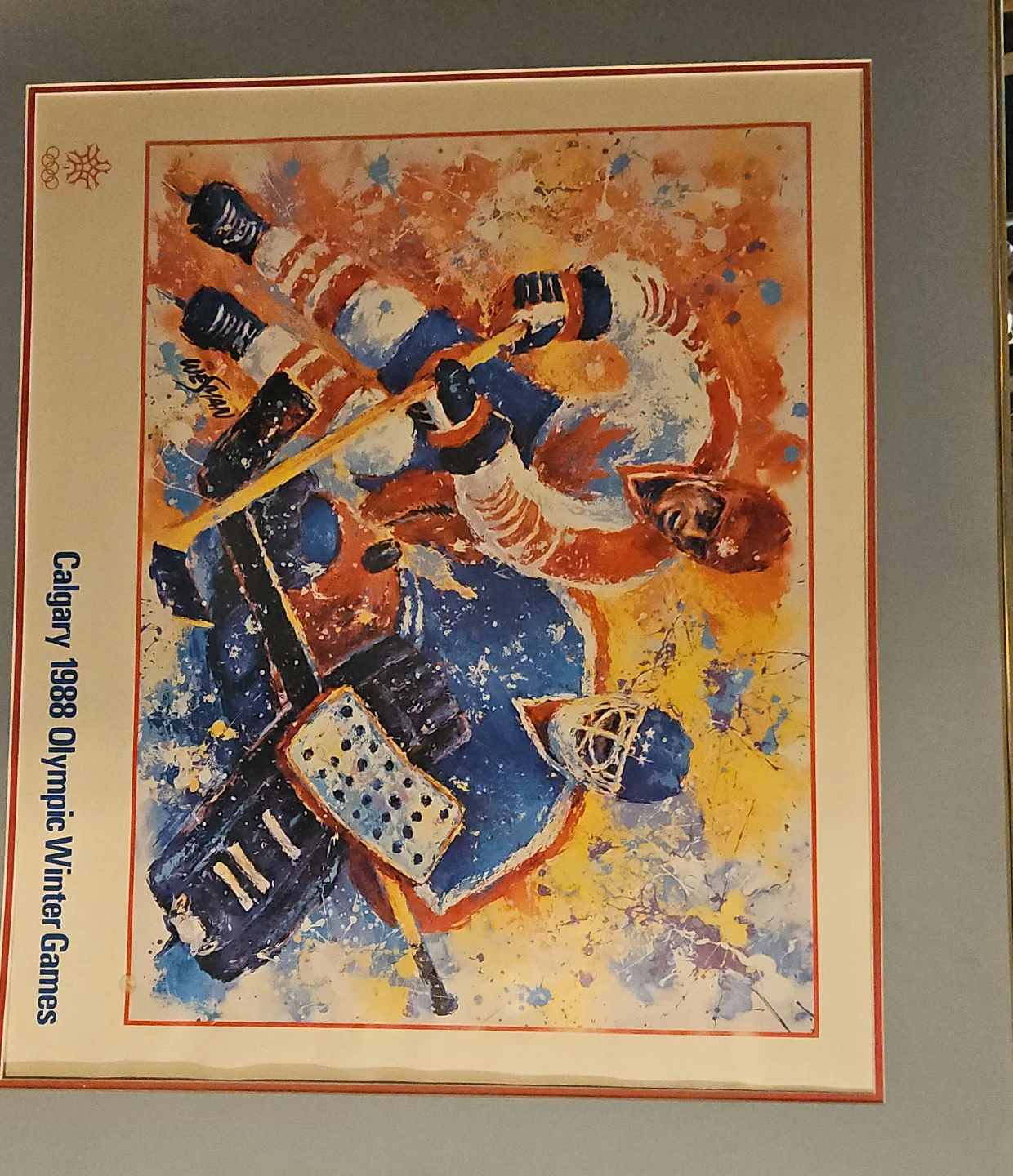 Calgary 1988 Olympic Winter Games Hockey Art Print by Wesman