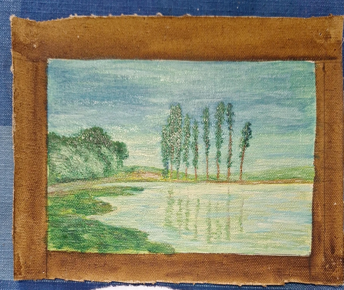 Vintage Landscape Oil Painting
