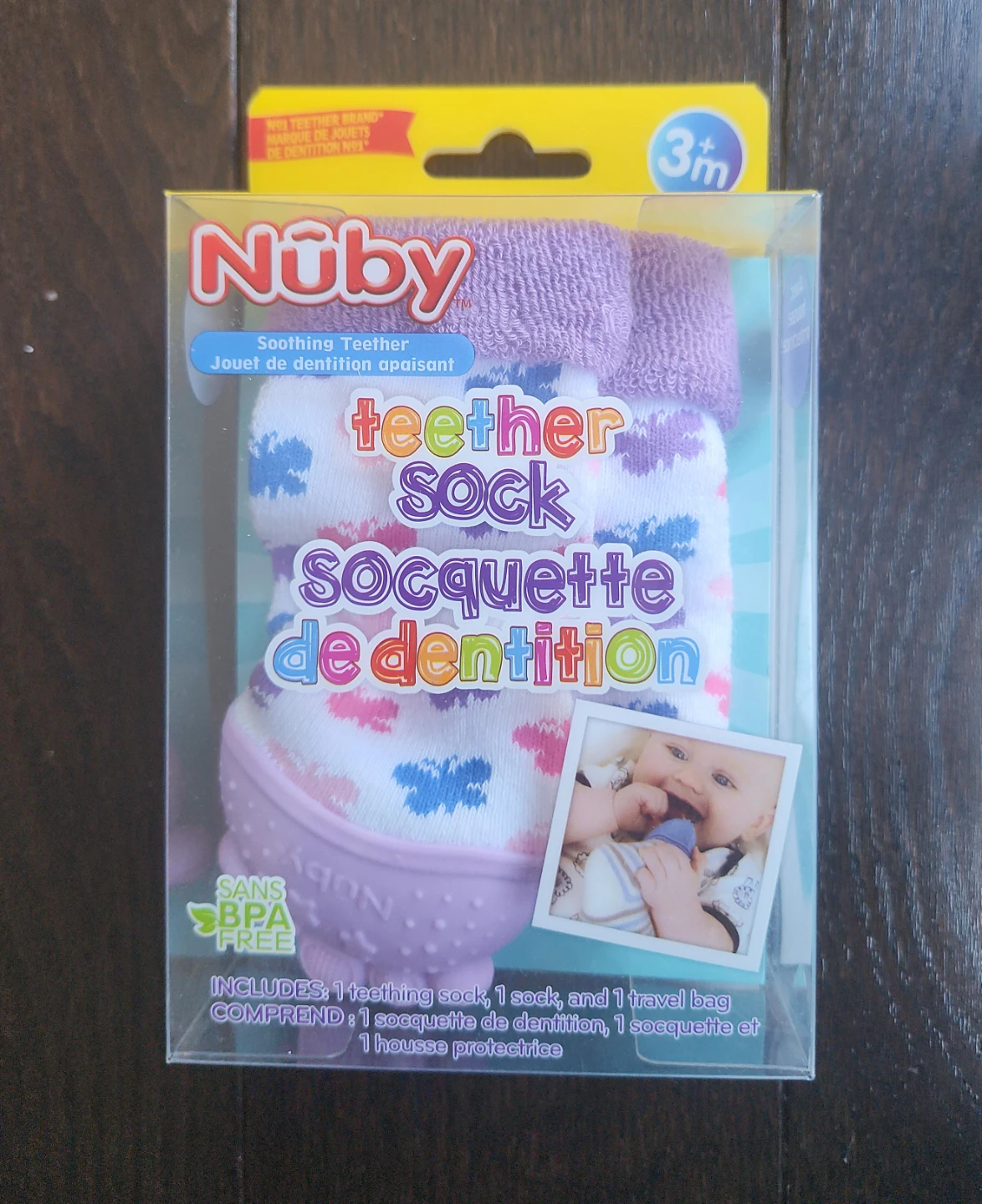 Nuby Soothing Teether Sock 3m+