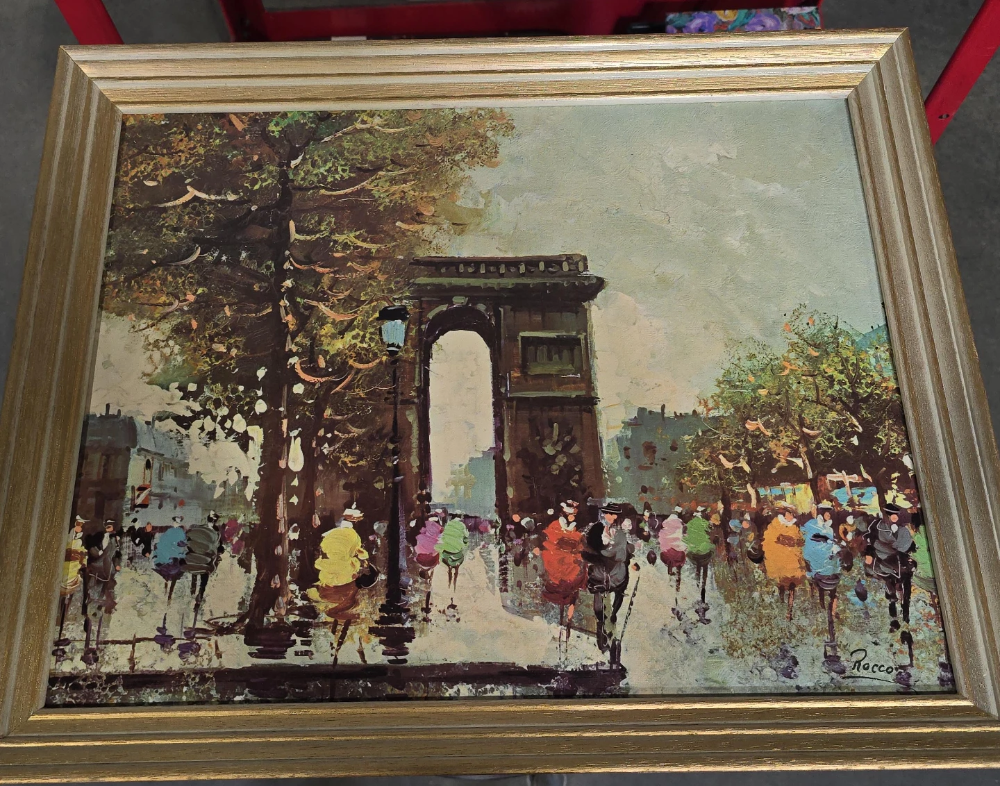 Rocco Paris Street Scene Framed Painting