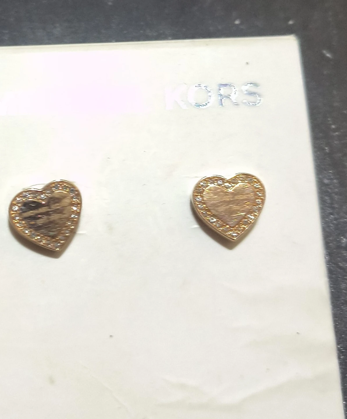 Michael Kors Heart Stud Earrings