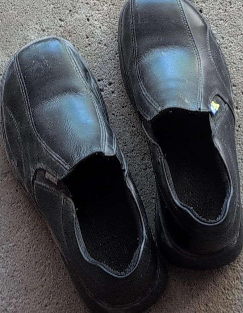 Black safety Slip-On Shoes