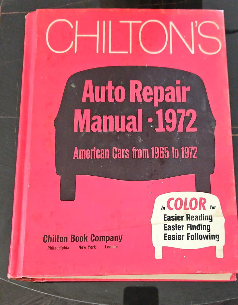 Chilton's Auto Repair Manual 1972