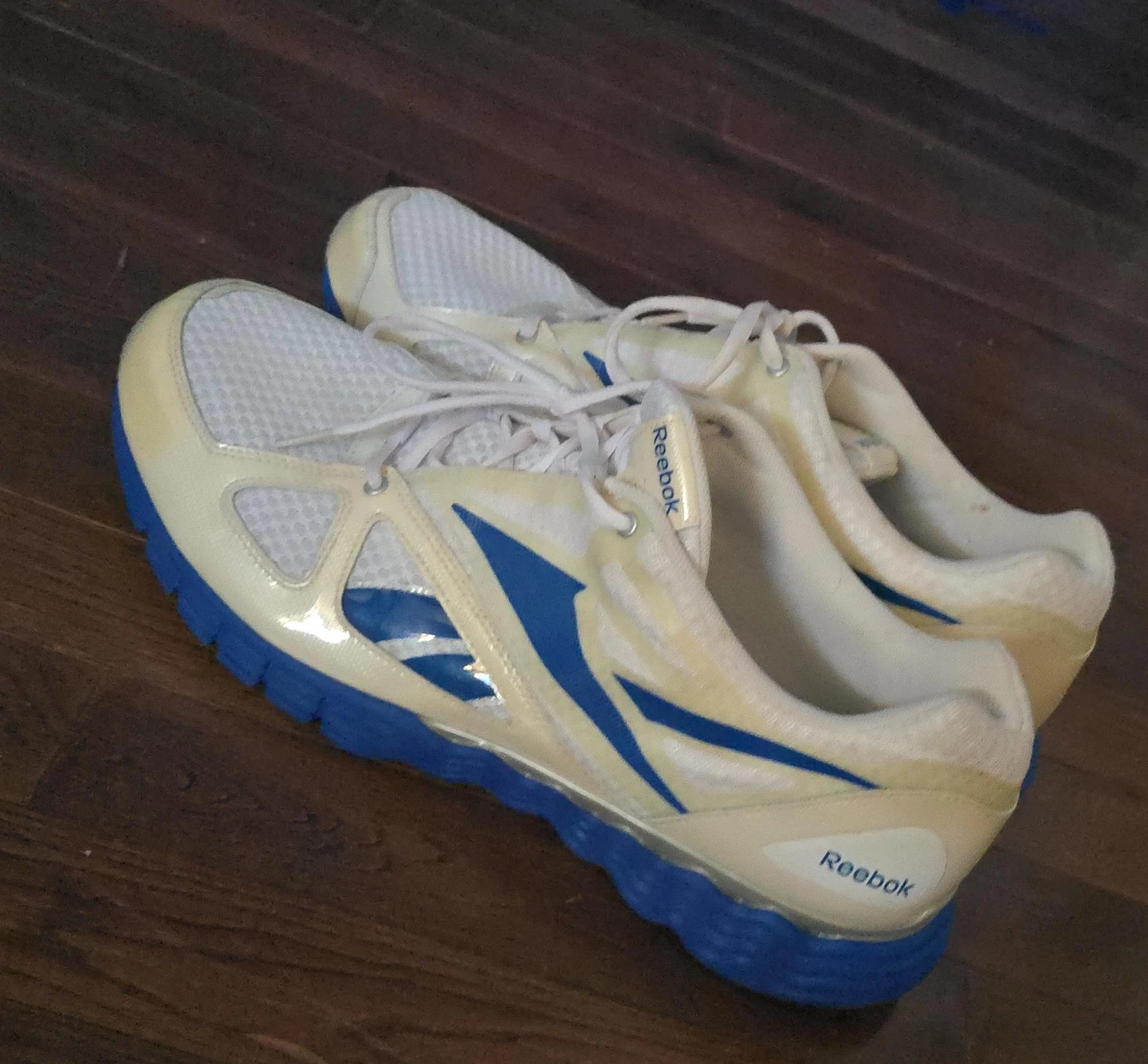 Reebok Running Shoes - White/Blue - Size 14