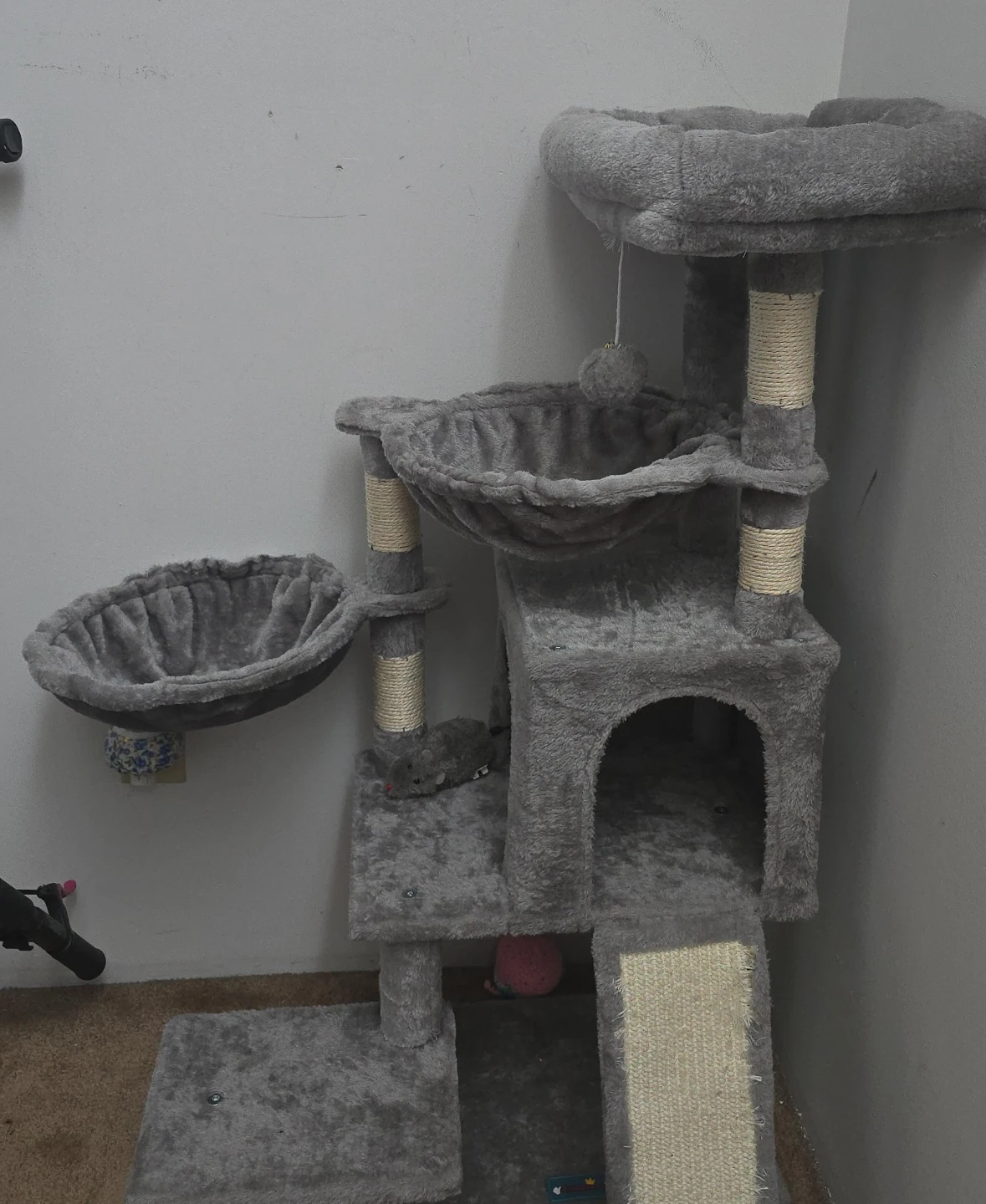 Grey Cat Tree Condo