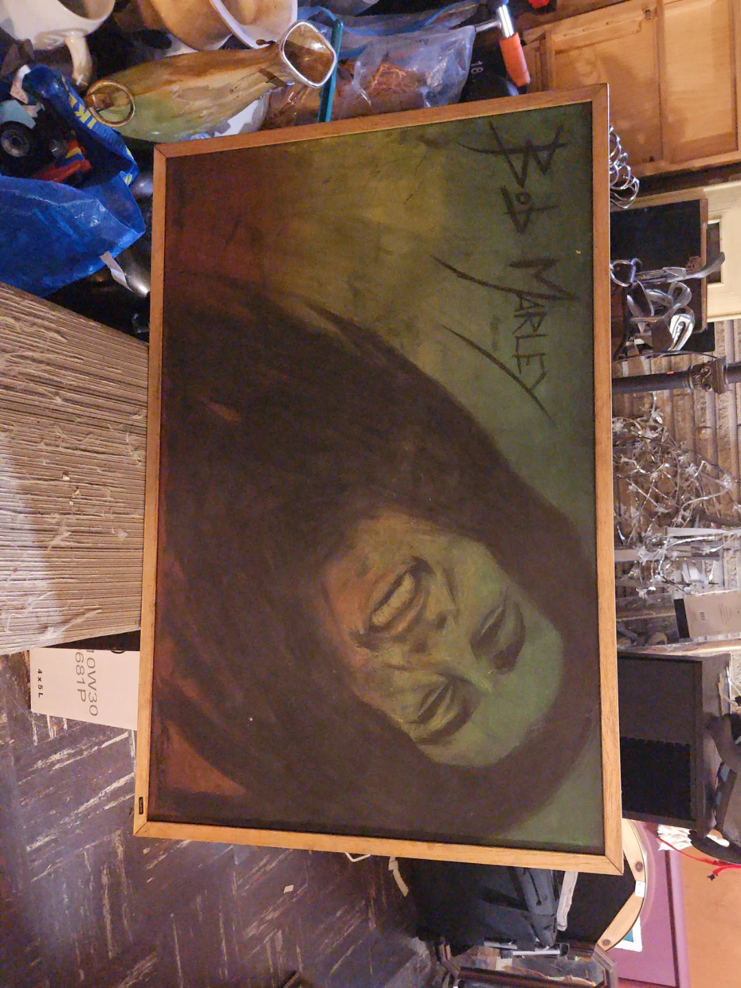 Bob Marley Portrait Painting by Sarah Snow