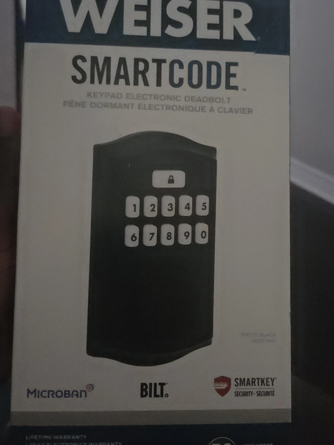 Weiser SmartCode Electronic Deadbolt - Matte Black
