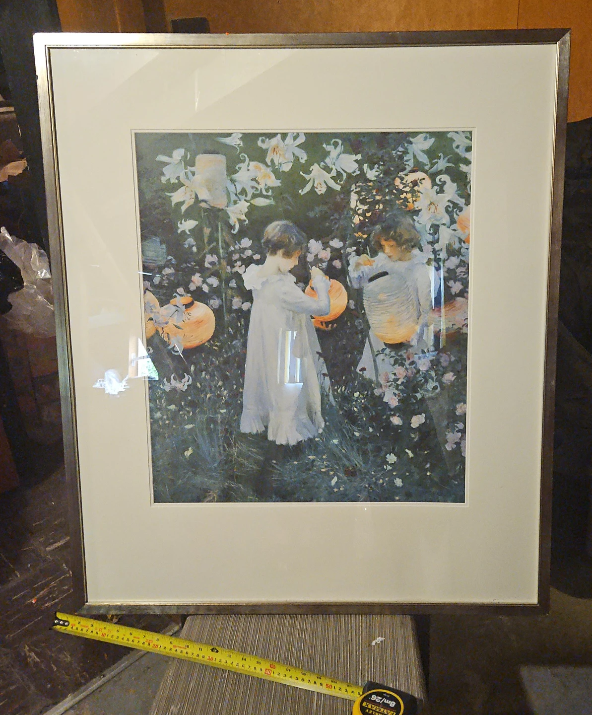 Framed Art Print - Children with Lanterns