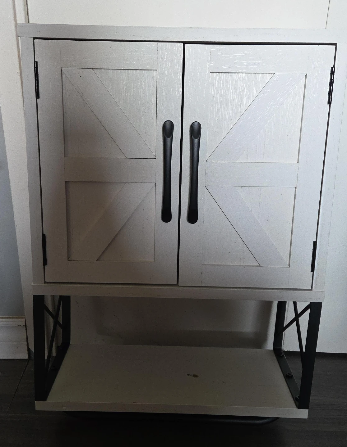 Farmhouse Style Cabinet with Doors
