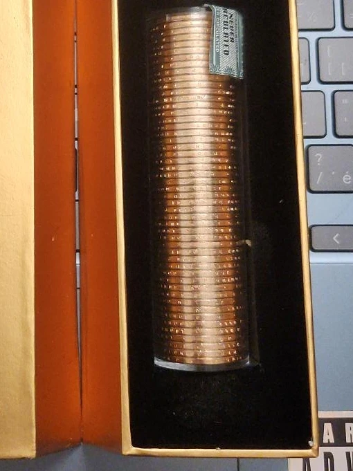 Stack of 50  US Gold Plated 1 Dollar Coins