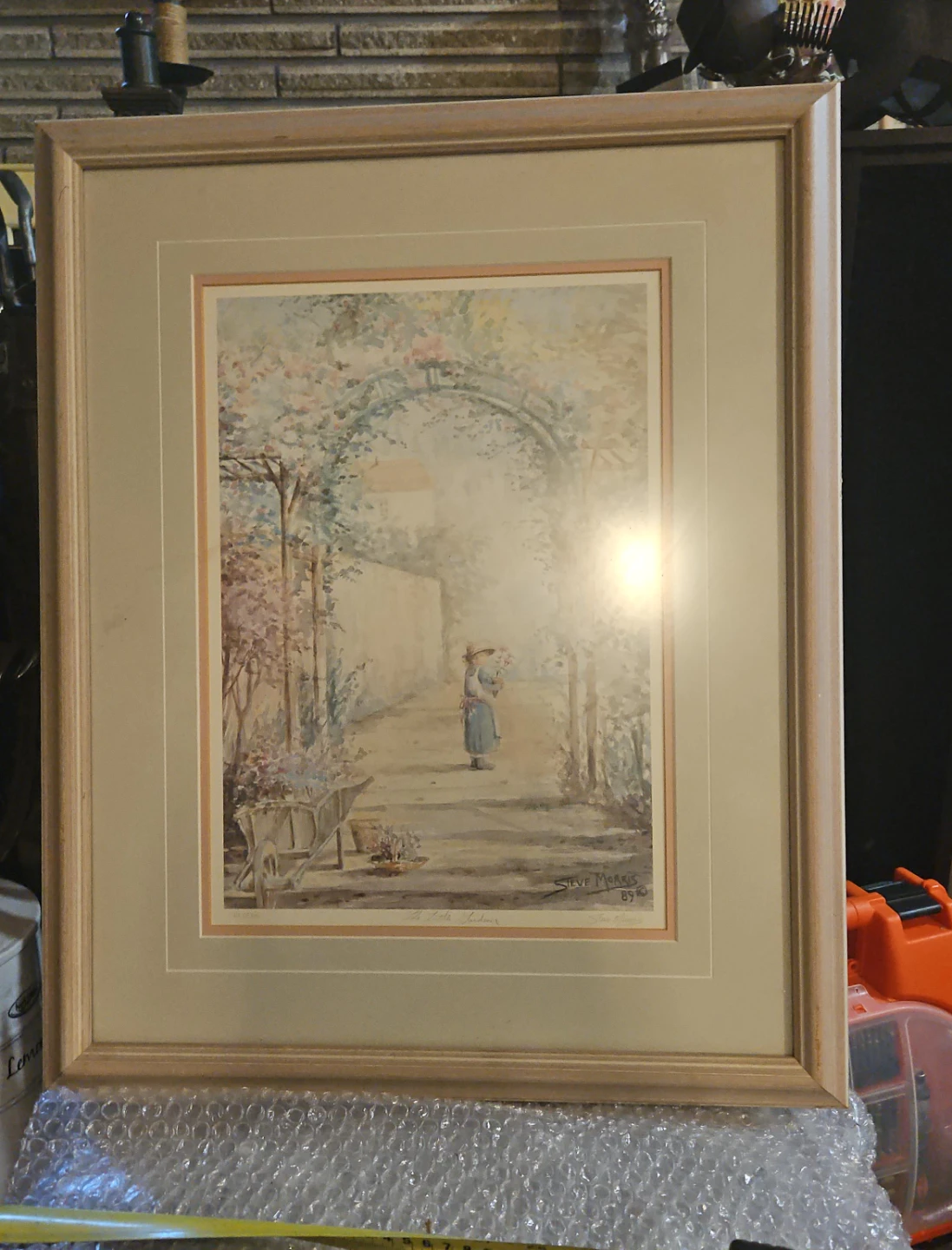 Steve Morris "The Little Gardener" Framed Print