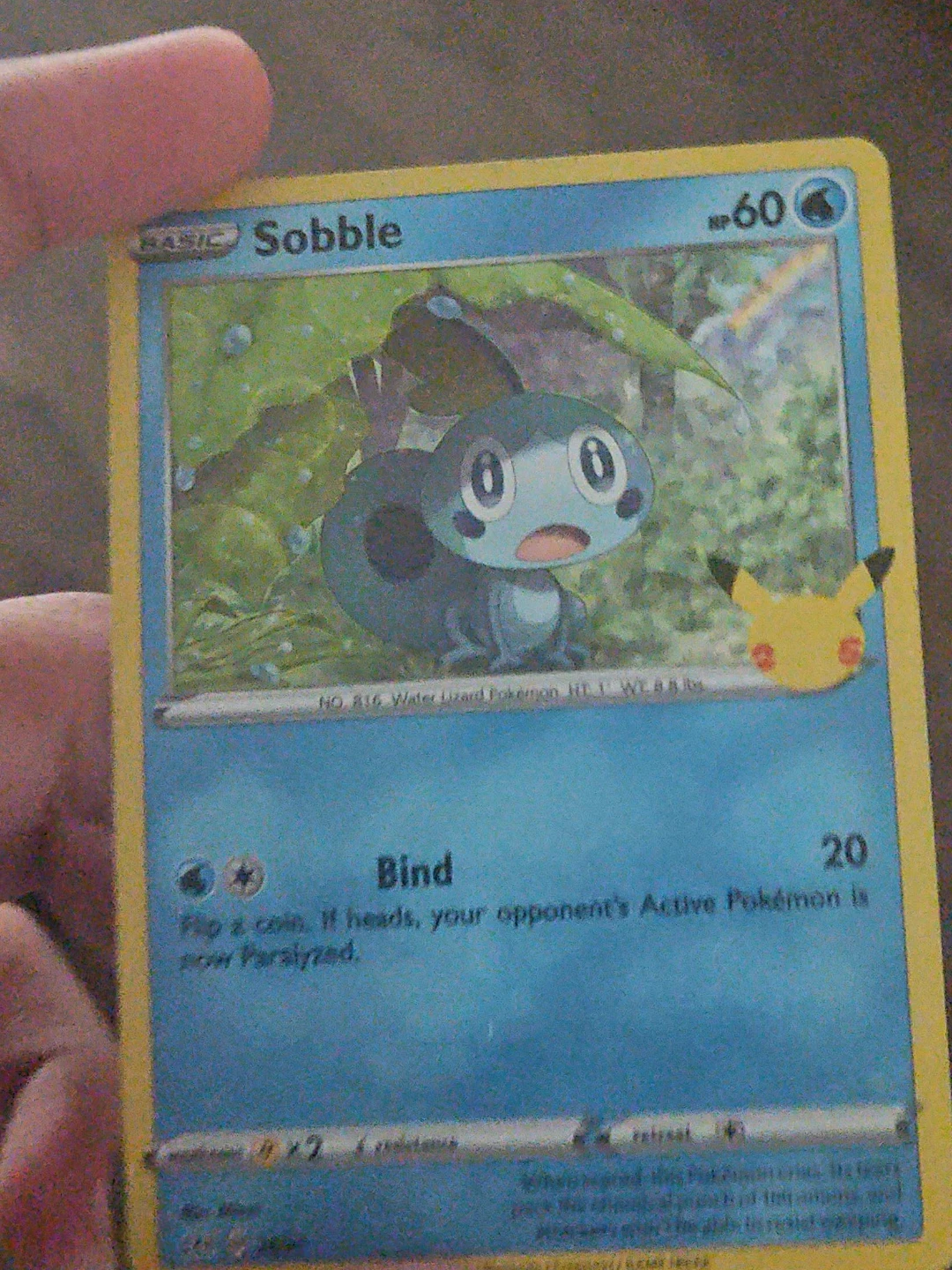 Pokémon Sobble Trading Card