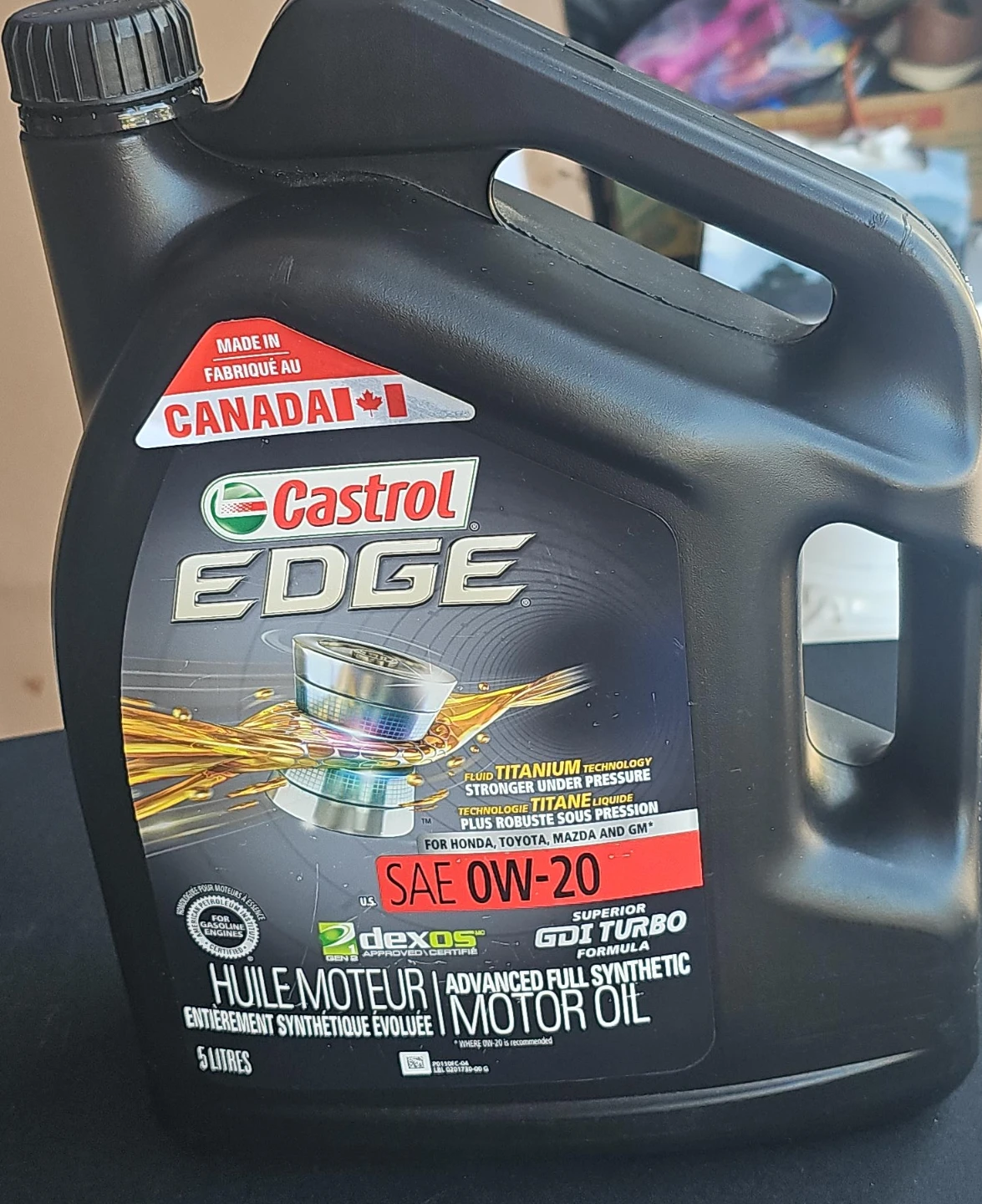 Castrol EDGE 0W-20 Full Synthetic Motor Oil