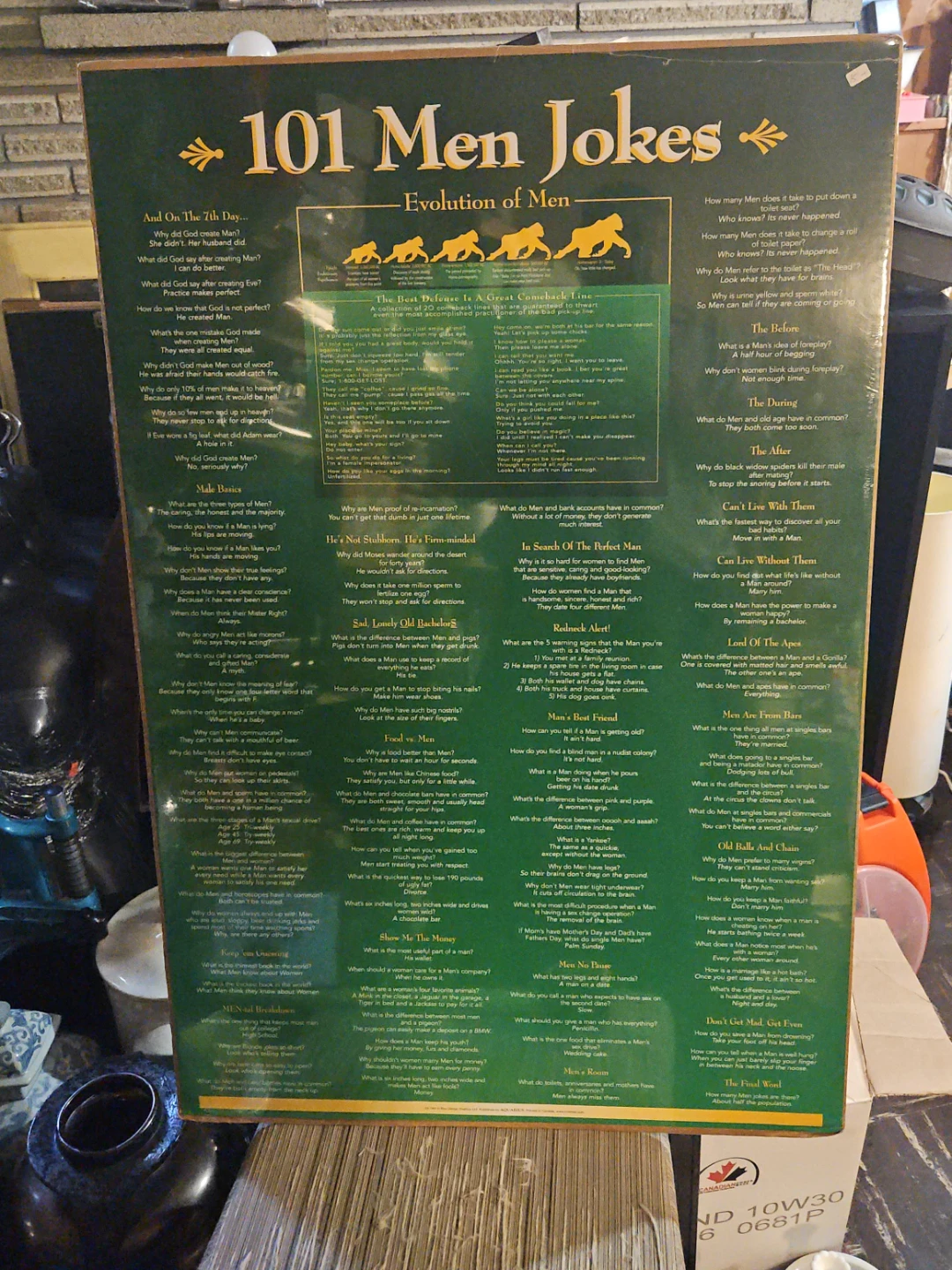 101 Men Jokes - Evolution of Men Poster