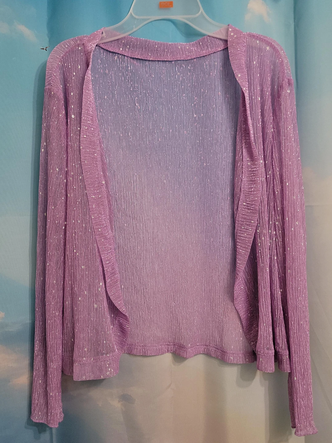 Sparkly Lavender Cardigan