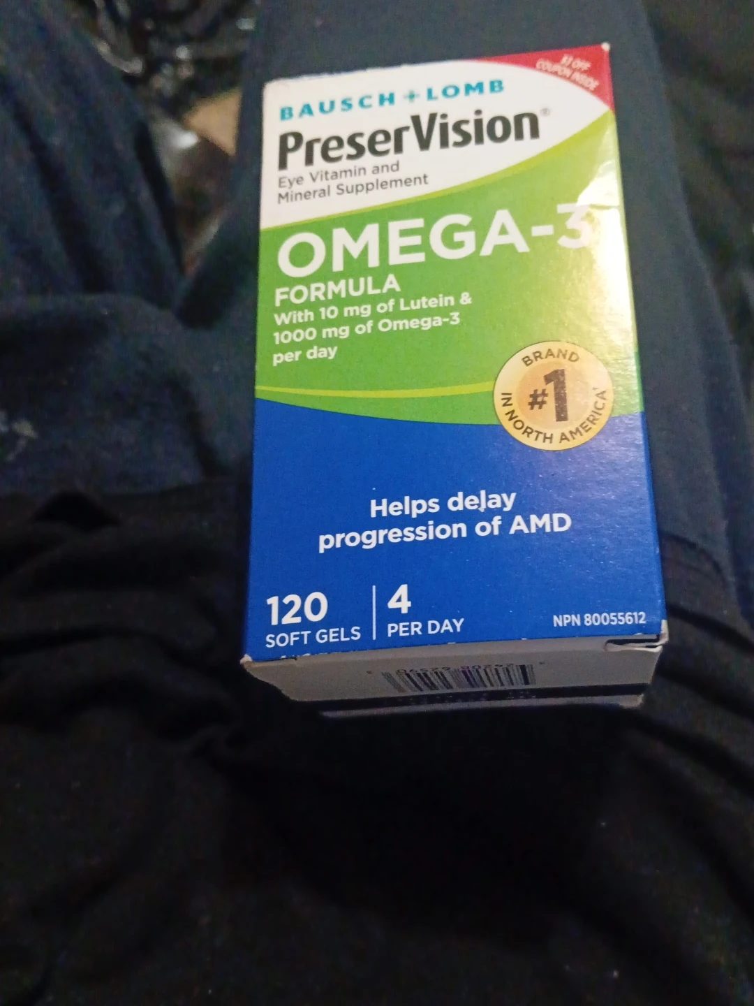 Bausch + Lomb PreserVision Omega-3 Soft Gels