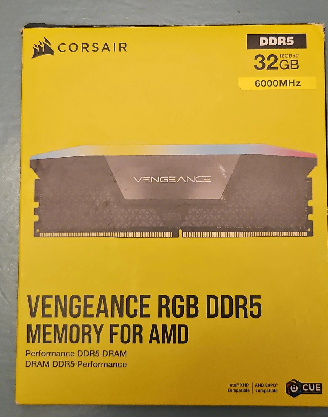 Corsair Vengeance RGB DDR5 RAM - 32GB (2x16GB) 6000MHz