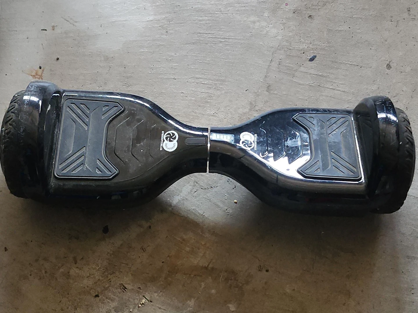Black Hoverboard with LED Lights. - photo 3