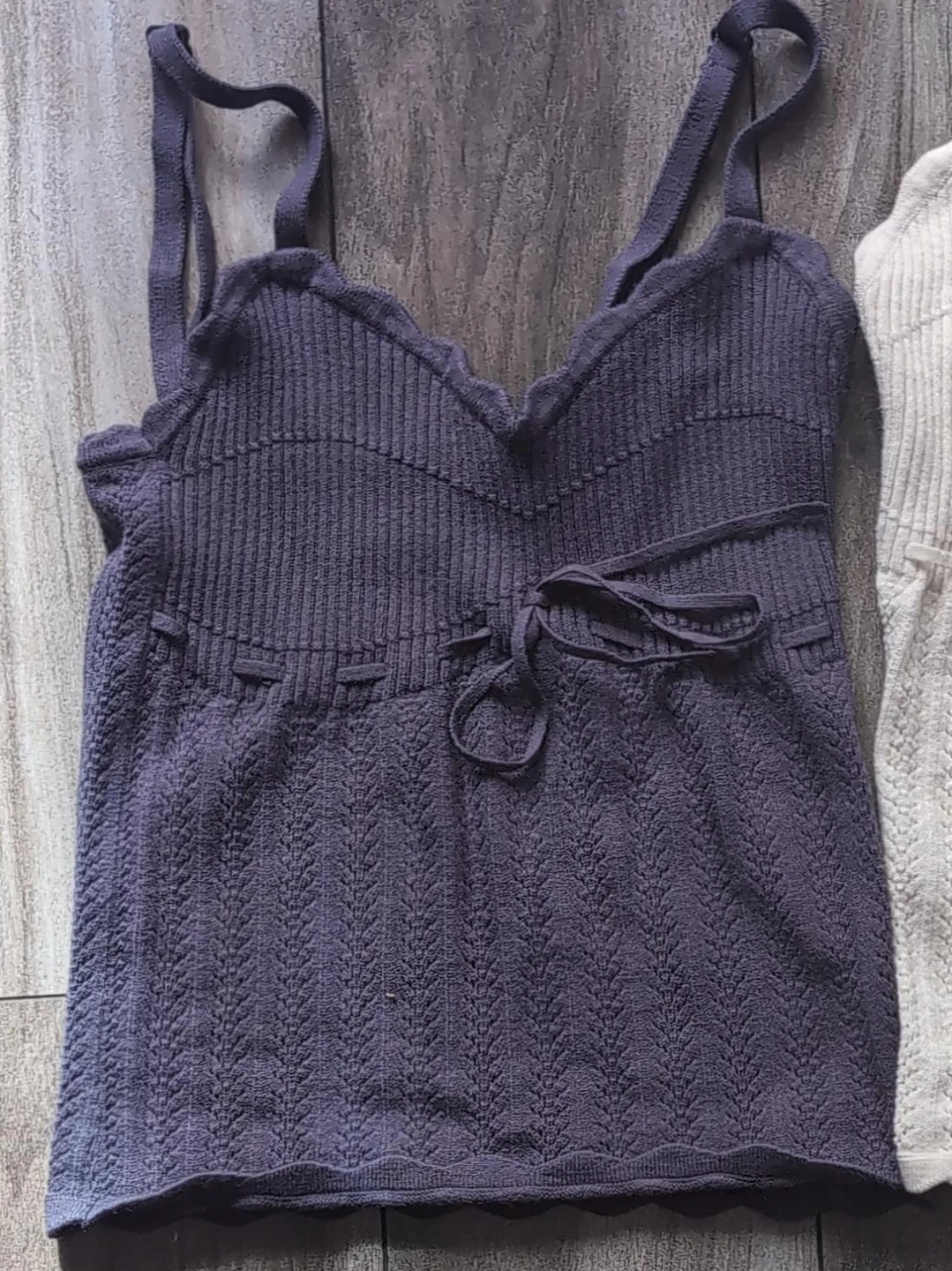 Wilfred Purple Knit Tank Top