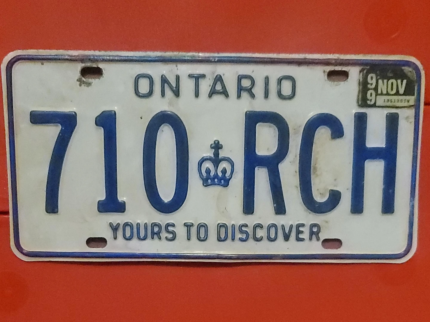 Ontario License Plate 710-RCH