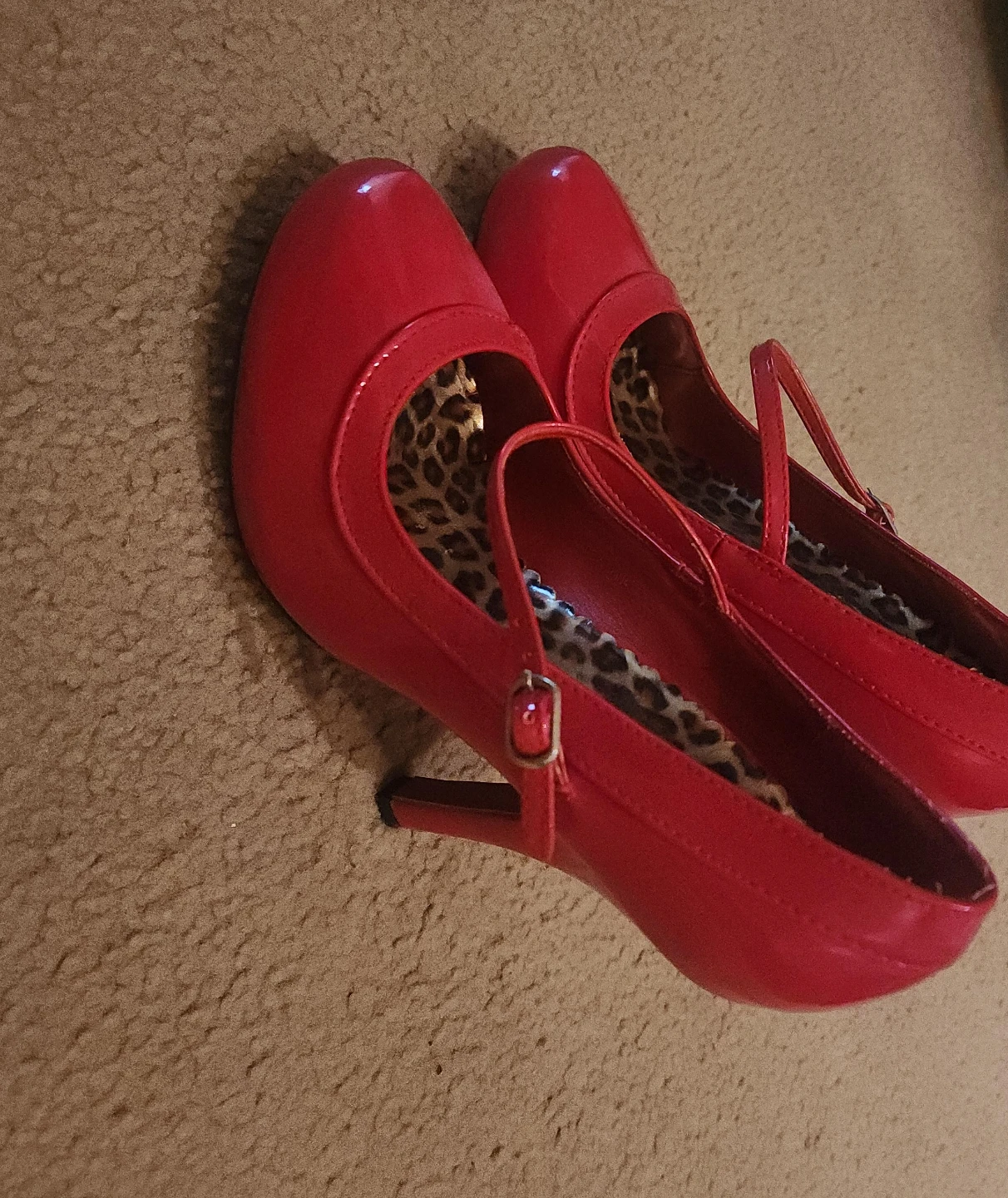 Red Mary Jane Heels