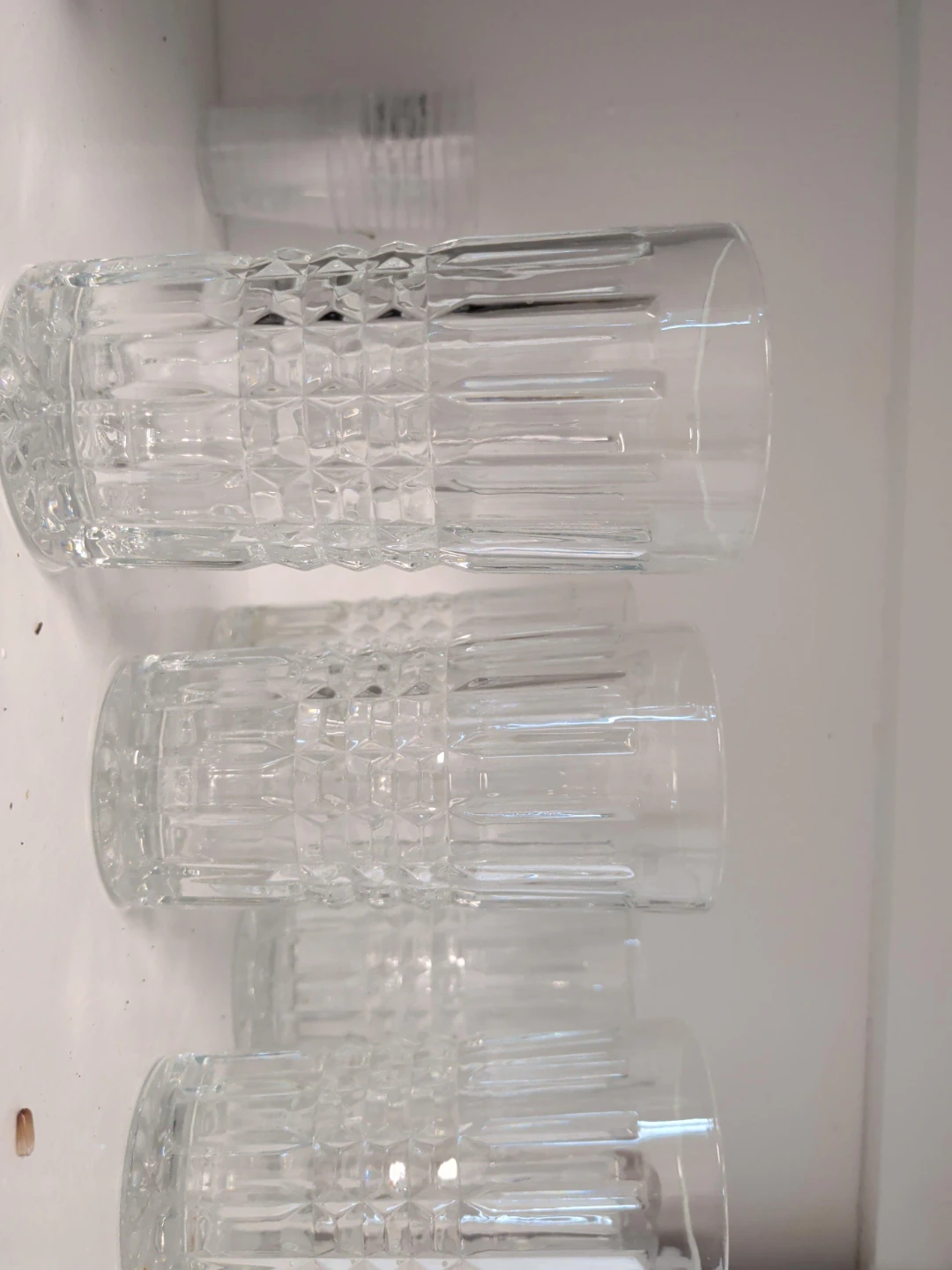 Set of 6 Crystal Cut Tumblers