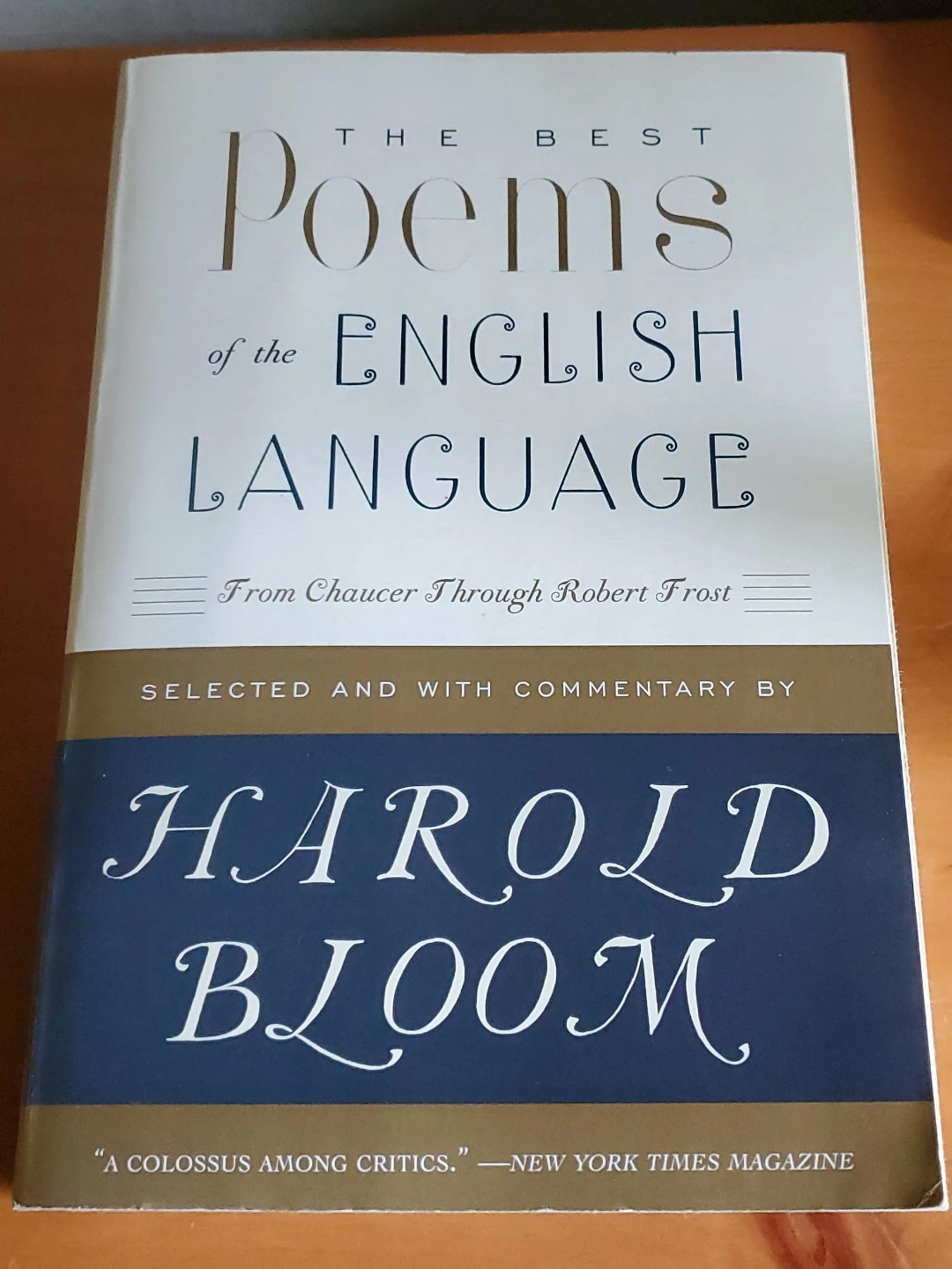The Best Poems of the English Language by Harold Bloom